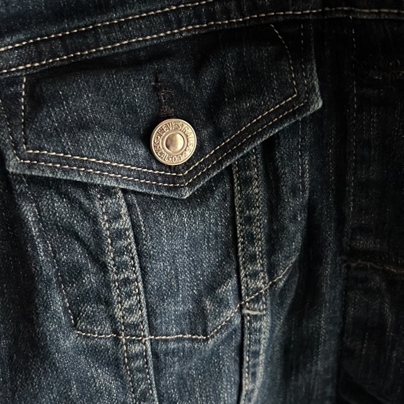 Levi Trucker Jacket NWOT size S/P Six pocket Jean Jacket Super Cute - Picture 8 of 13